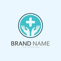 Hand Pflege Logo Vorlage Vektor Symbol Geschäft