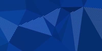 abstrakt elegant geometrisch Blau Hintergrund mit Dreiecke und Linien vektor