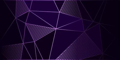 lila elegant geometrisch Hintergrund mit Dreiecke und Linien vektor