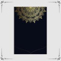 abstrakter Luxus-Mandala-Gold-Arabeske-Ost-Stil vektor