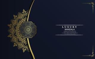 abstrakter Luxus-Mandala-Gold-Arabeske-Ost-Stil vektor