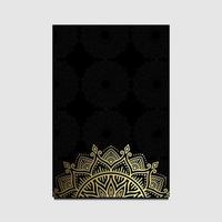abstrakter Luxus-Mandala-Gold-Arabeske-Ost-Stil vektor
