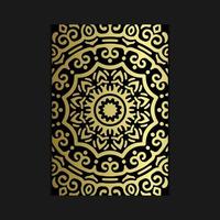abstrakt lyx mandala guld arabesque öst stil vektor