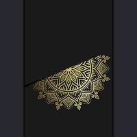 abstrakter Luxus-Mandala-Gold-Arabeske-Ost-Stil vektor