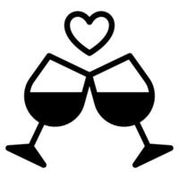 Prost Hochzeit Symbol Illustration vektor