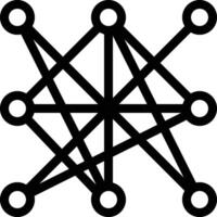 Netzwerk-Vektor-Symbol vektor