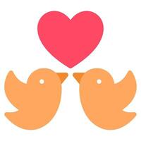 Lovebirds Hochzeit Symbol Illustration vektor