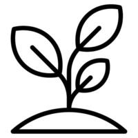 växt ekologi objekt ikon illustration vektor