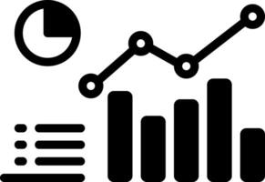 solide schwarz Symbol zum Analyse vektor