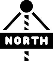 Norden Pole Vektor Symbol