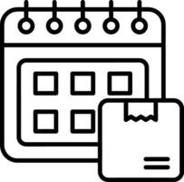 Kalender Symbol Symbol Vektor Bild