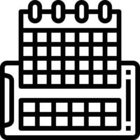 Kalender Symbol Symbol Vektor Bild