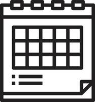 Kalender Symbol Symbol Vektor Bild