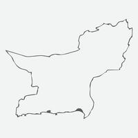 balochistan översikt Karta pakistan provins vektor konst