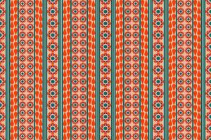 sömlös mönster med former geometrisk etnisk orientalisk ikat mönster traditionell design för bakgrund, matta, tapeter, kläder, inslagning, batik, tyg, vektor illustration.broderi stil.