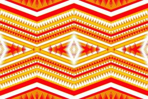 sömlös design mönster, traditionell geometrisk blomma sicksack- mönster jul gul gul grön vit vektor illustration design, abstrakt tyg mönster, aztec stil för skriva ut textilier