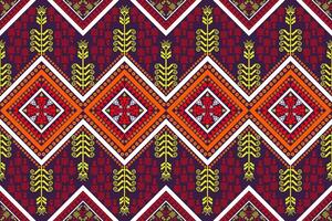 aztec stam- geometrisk vektor bakgrund i svart röd gul vit sömlös rand mönster. traditionell prydnad etnisk stil. design för textil, tyg, Kläder, ridå, matta, prydnad, omslag.