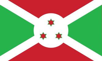 platt illustration av burundi nationell flagga. burundi flagga design. vektor