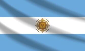 platt illustration av argentina flagga. argentina nationell flagga design. argentina Vinka flagga. vektor
