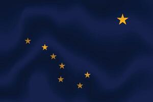 platt illustration av alaska stat flagga. alaska flagga design. alaska Vinka flagga. vektor