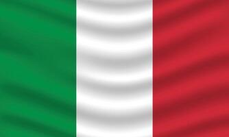 eben Illustration von Italien National Flagge. Italien Flagge Design. Italien Welle Flagge. vektor