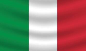 eben Illustration von Italien National Flagge. Italien Flagge Design. Italien Welle Flagge. vektor