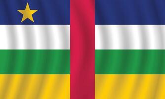 platt illustration av de central afrikansk republik nationell flagga. central afrikansk republik flagga design. central afrikansk republik Vinka flagga. vektor