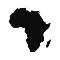 Vektor Afrika Kontinent Karte auf Weiß Hintergrund. Afrika Karte Symbol unterzeichnen.