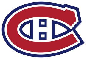 logotyp av de montreal canadiens nationell hockey liga team. vektor