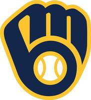 logotyp av de milwaukee bryggerier större liga baseboll team vektor