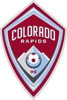 Logo von das Colorado Stromschnellen Haupt Liga Fußball Fußball Mannschaft vektor