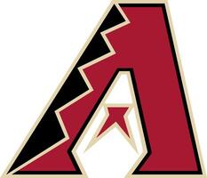 logotyp av de arizona diamantryggar större liga baseboll team vektor