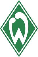 logotyp av de werder bremen bundesliga fotboll team vektor