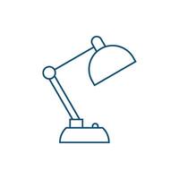 Desktop Lampe Symbol Vektor Vorlage Illustration Design