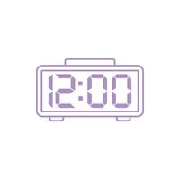 Digital Uhr Symbol Vektor Vorlage Illustration Design