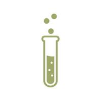 Flasche Tube chemisch Labor Symbol Vektor Illustration Design