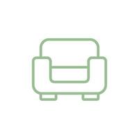 Sofa Couch Symbol Vektor Vorlage Illustration Design