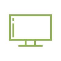 Monitor Bildschirm Symbol Vektor Vorlage Illustration Design