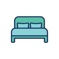 Bett Symbol Vektor Vorlage Illustration Design