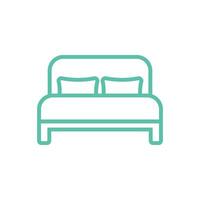 Bett Symbol Vektor Vorlage Illustration Design