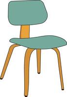 klassisch Zuhause Stühle Möbel zum Komfort und Dekoration vektor