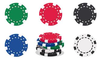 Casino-Chips vektor