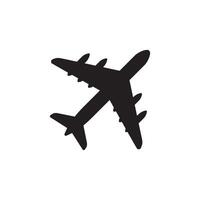 flygplan glyf ikon vektor illustration