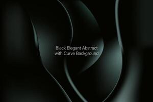 abstrakt schwarz mit Kurve Hintergrund vektor