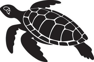 sköldpadda silhuett vektor illustration vit bakgrund