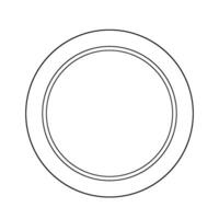 cirkulär runda ram logotyp vektor