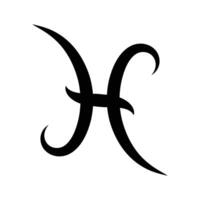 pisces zodiaken ikon symbol vektor