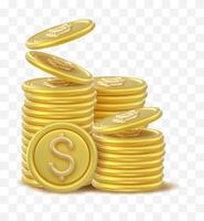 3d Zeichen Münze Symbole Vektor