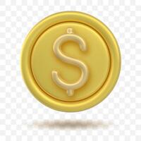 3d tecken mynt ikoner vektor