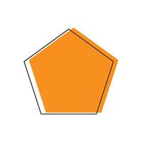 Pentagon geometrisch Symbol vektor